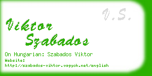 viktor szabados business card